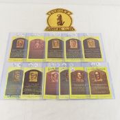 Baseball Hall Of Fame Museum postcards,many signed
