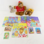Alf books, trading cards, slippers and toys