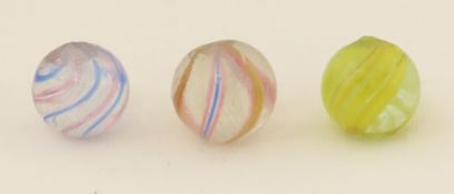 3 German Handmade PeeWee Marbles