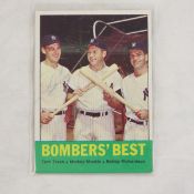 1963 Topps Bombers best Baseball card Autographed