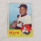 1963 Topps Willie mays Baseball card