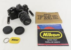 Nikon FM2N in Black with 55mm f/2.8 Macro Lens