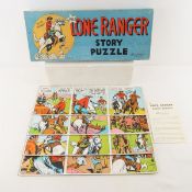 1950 Lone Range Story Puzzle - Complete in Box