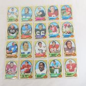 20 1970 star and rookie Football cards