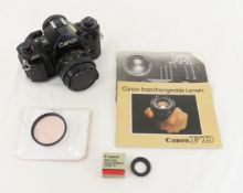 Canon A-1 35mm Film Camera & 50mm f/1.8 Lens