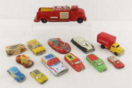 Tin toy cars & parts, friction cars, Mighty Midget