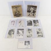 1930s Goudey wide pen photos & exhibit cards