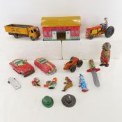 Tin toys, Inner City Express friction truck & more