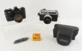 Pentax ES 35mm Camera & 50mm f/1.4 Takumar Lens