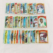 50 + 1972 Topps Baseball cards with Stars