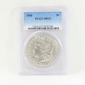 1900 Morgan Silver Dollar PCGS MS63