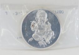 Ganesha 1ozt .999 Silver round