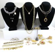 Vintage Signed Enco Charm Bracelet & Coro Jewelry