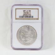 1881 S Morgan Silver Dollar NGC MS63