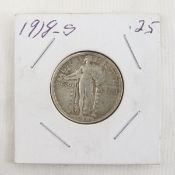 1918 S Standing Liberty Quarter