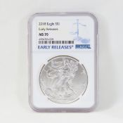 2018 American Silver Eagle NGC MS70
