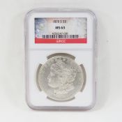 1878 S Morgan Silver Dollar NGC MS63