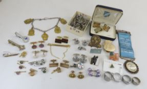 Men's Accessories, Mini Coin Rings, Antique Badge