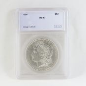 1892 Morgan Silver Dollar SEGS MS63