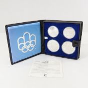 1976 Canada 4 Coin Sterling Silver Olympic coins