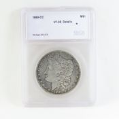 1889 CC Morgan Silver Dollar SEGS VF35 Details