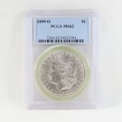 1899 O Morgan Silver Dollar PCGS MS62