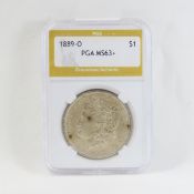 1889 O Morgan Silver Dollar PGA MS63