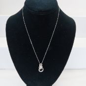 14kt, 925 & Diamond Infinity Pendant by SUN