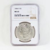 1904 O Morgan Silver Dollar NGC MS63