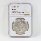 1900 O Morgan Silver Dollar NGC MS63
