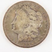 1893 CC Morgan Silver Dollar