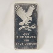 Silver Towne 10ozt .999 Silver Bar