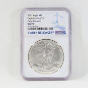 2021 T-2 American Silver Eagle NGC MS70