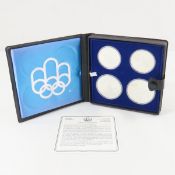 1976 Canada 4 Coin Sterling Silver Olympic coins