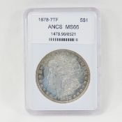 1878 7TF Morgan Silver Dollar ANCS MS66