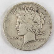 1921 Peace Silver Dollar Key Date
