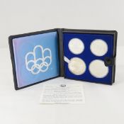 1976 Canada 4 Coin Sterling Silver Olympic coins