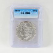 1883 Morgan Silver Dollar ICG MS63