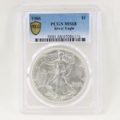 1986 American Silver Eagle PCGS MS68