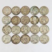 $5 Face Washington Silver Quarters