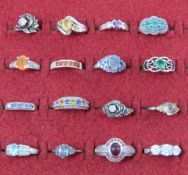 16 Sterling Silver Fashion Rings