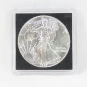 1987 American Silver Eagle BU in case