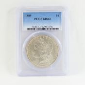 1889 Morgan Silver Dollar PCGS MS63
