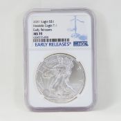 2021 T-1 American Silver Eagle NGC MS70