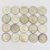 $10 face 1964 Silver Kennedy half dollars