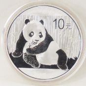 2015 China Panda 1ozt .999 Silver BU
