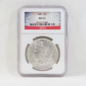 1885 Morgan Silver Dollar NGC MS63