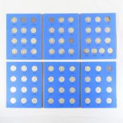 68 Washington Silver Quarters in books 1932-1964