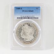 1880 S Morgan Silver Dollar PCGS MS65