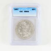 1897 Morgan Silver Dollar ICG MS65